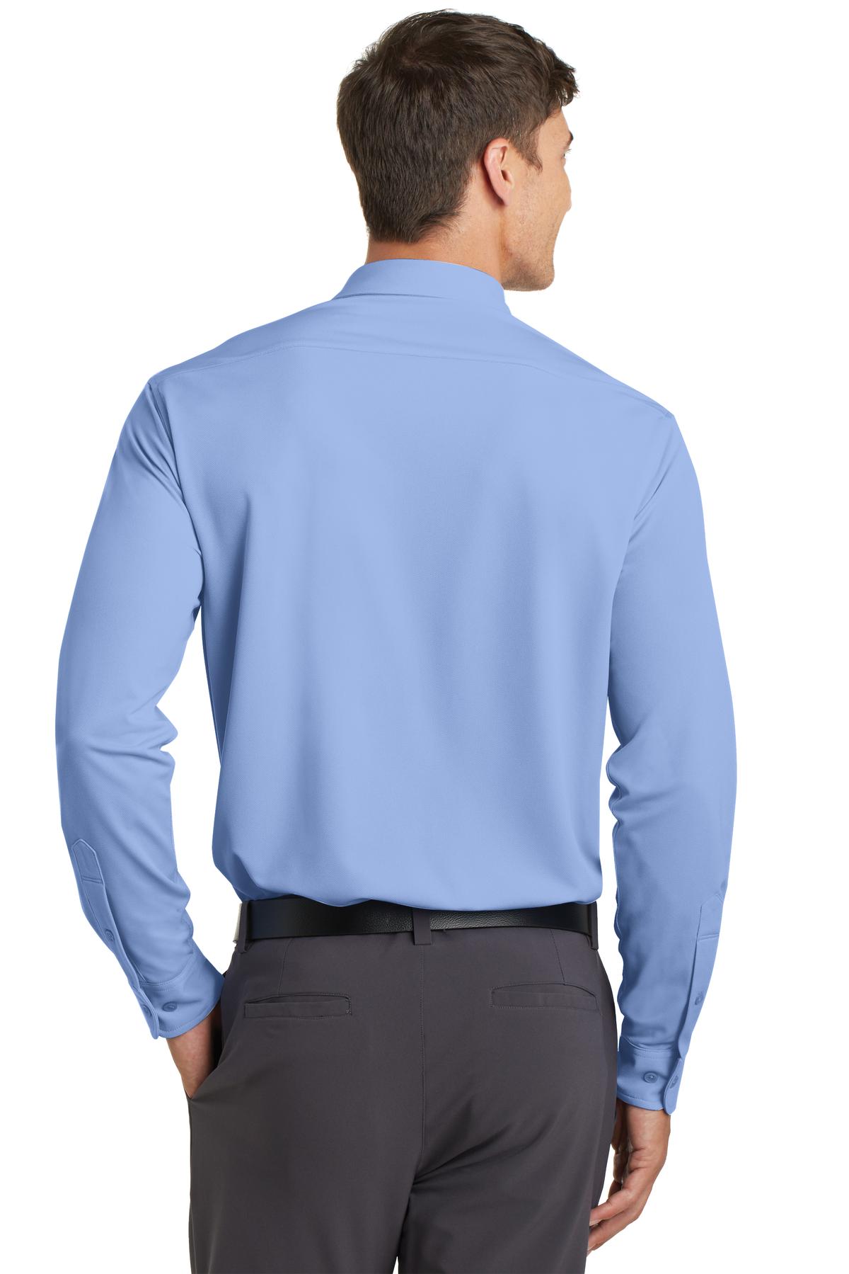 Dress Shr Blue Port Authority Dimension Knit Dress Shirt. K570