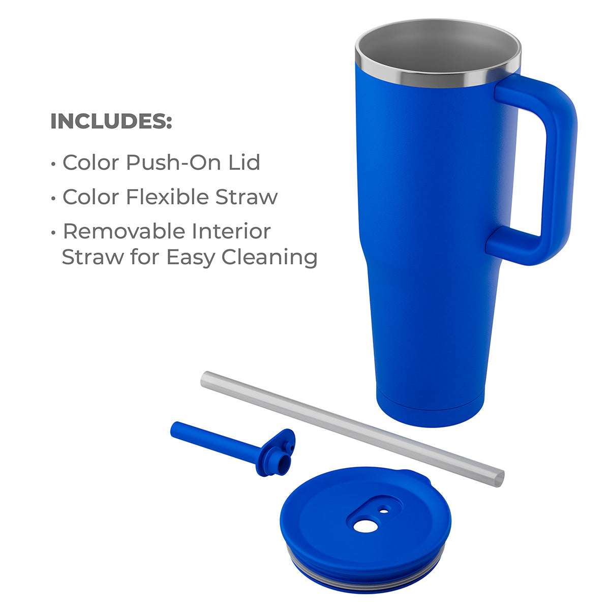 Birch SENSO® Summit 40 oz Insulated Stainless Steel Travel Mug with Press-In Straw Lid