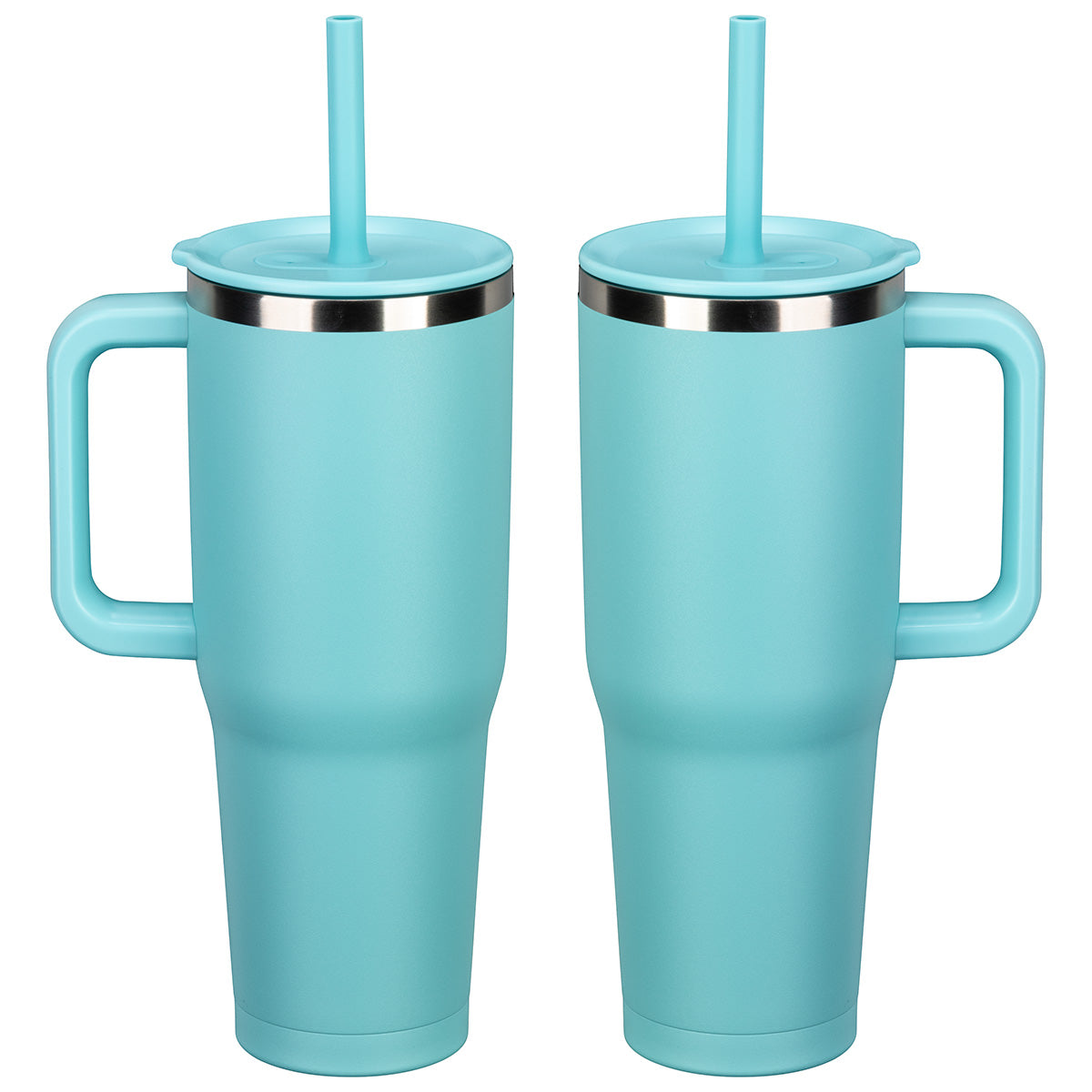 SENSO® Summit 40 oz Insulated Stainless Steel Travel Mug with Press-In Straw Lid