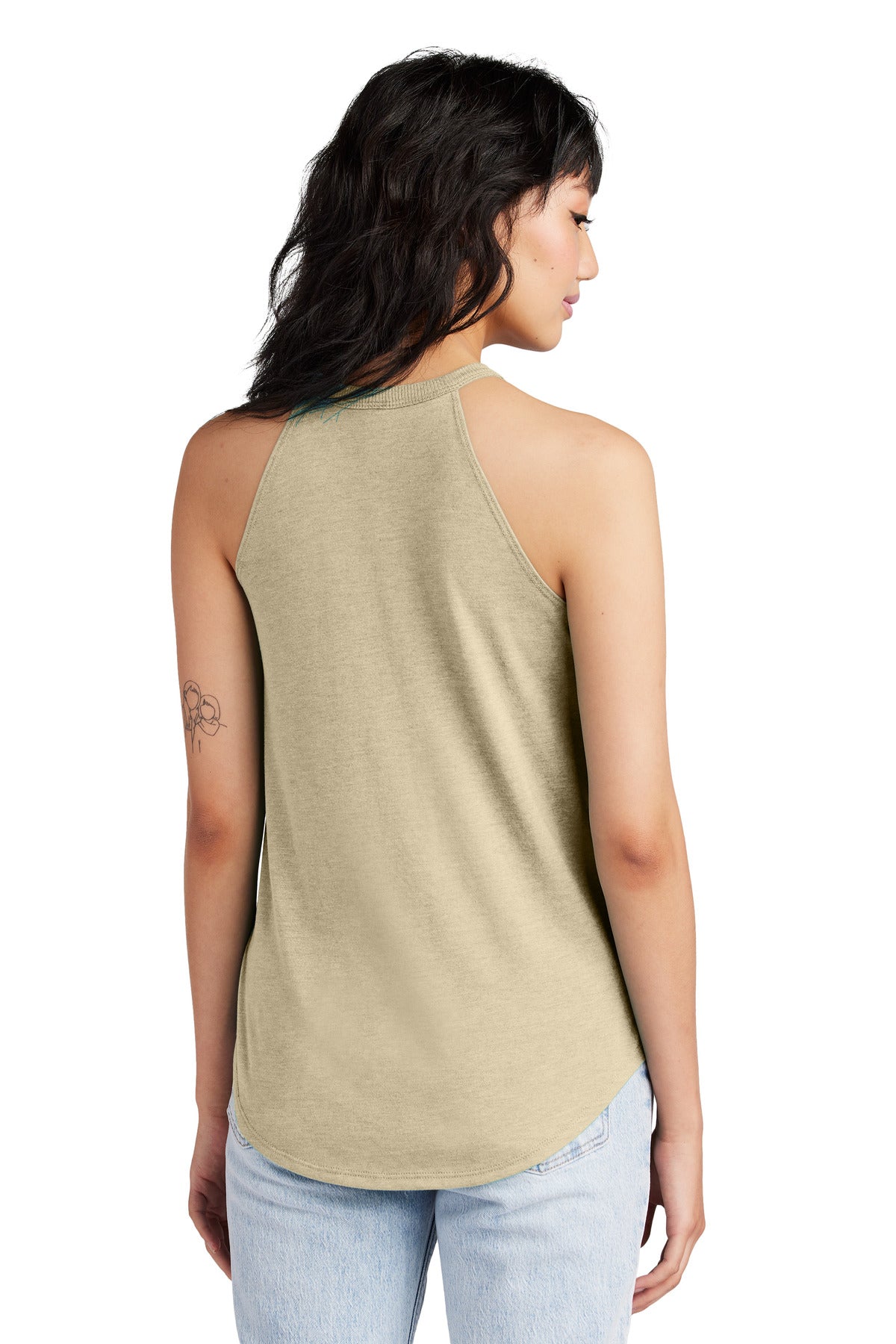 DsrtTanHtr District Women's Perfect Tri Rocker Tank. DT137L