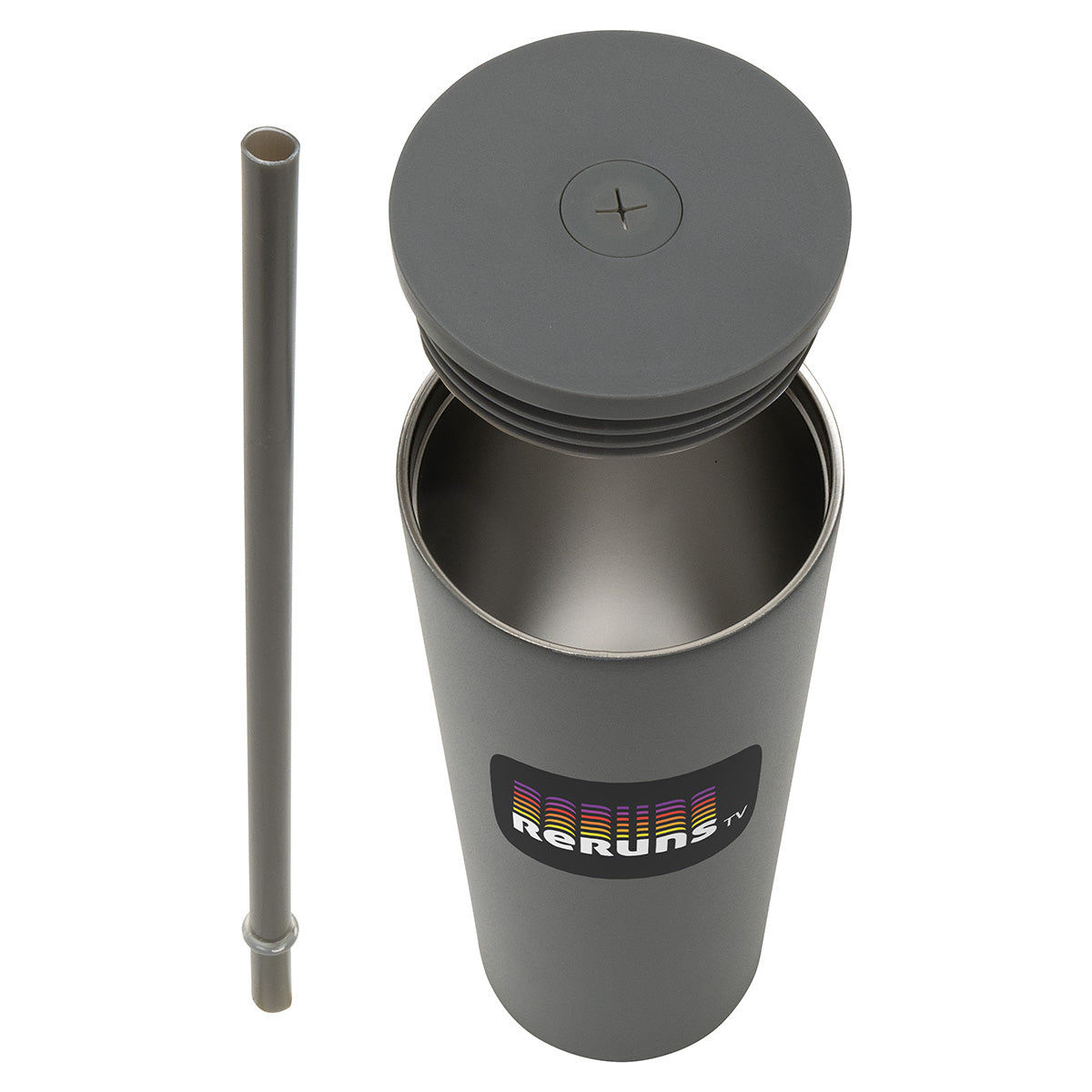 Black Bradford 24 oz Vacuum Insulated Stainless Steel Tumbler with Straw