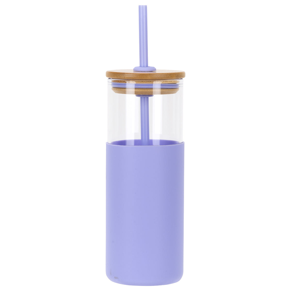 Stirling 18 oz Glass Tumbler with Silicone Sleeve & PP Straw