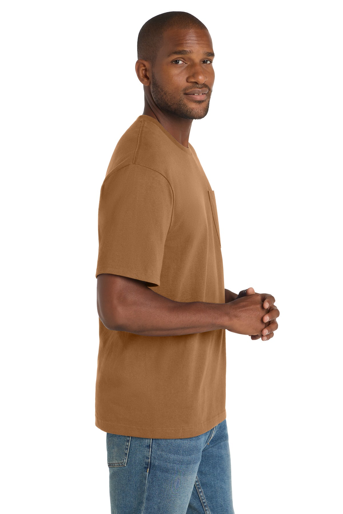 Duck Brown CornerStone Workwear Pocket Tee CS430