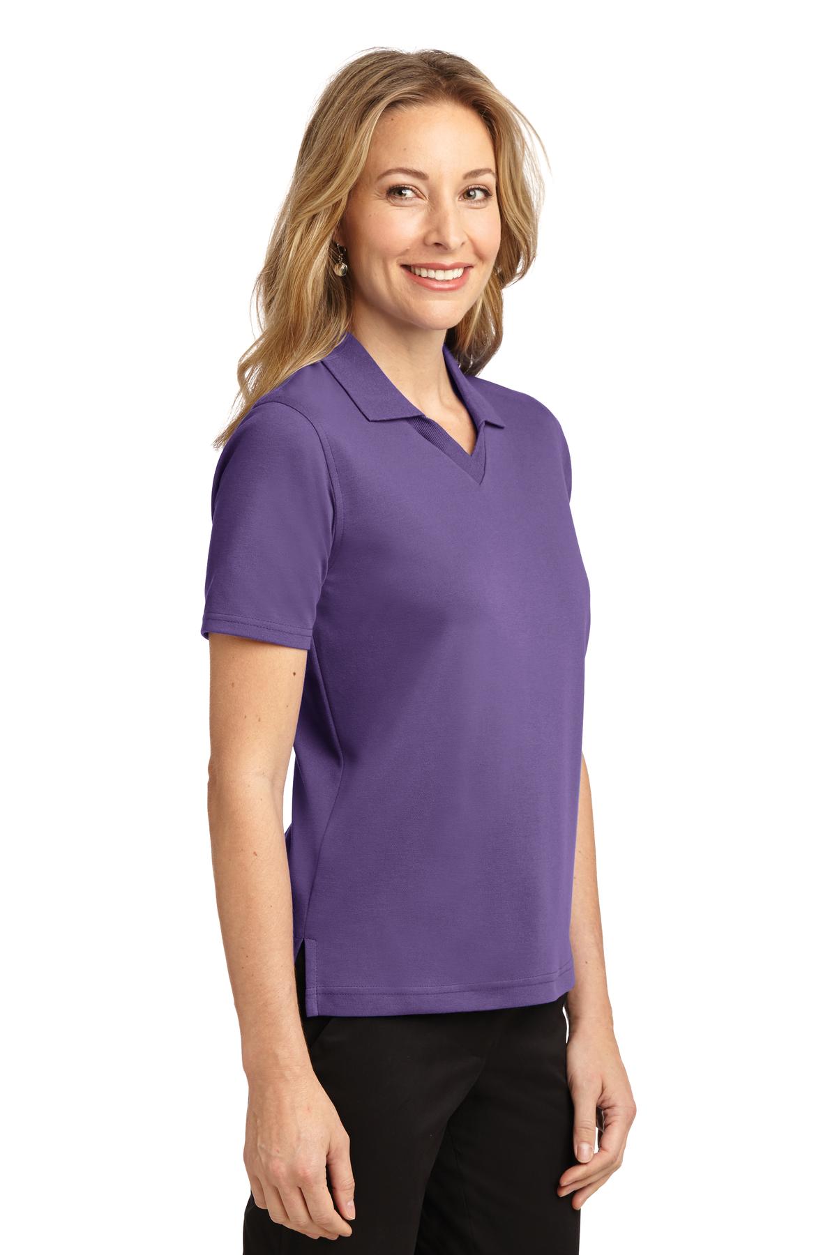 Dusty Purple Port Authority Women's Rapid Dry Polo. L455