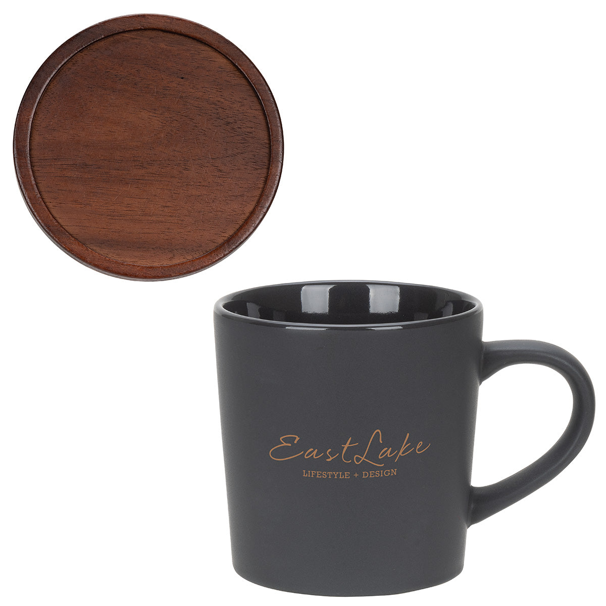 Circo 16 oz Ceramic Mug with Wooden Lid