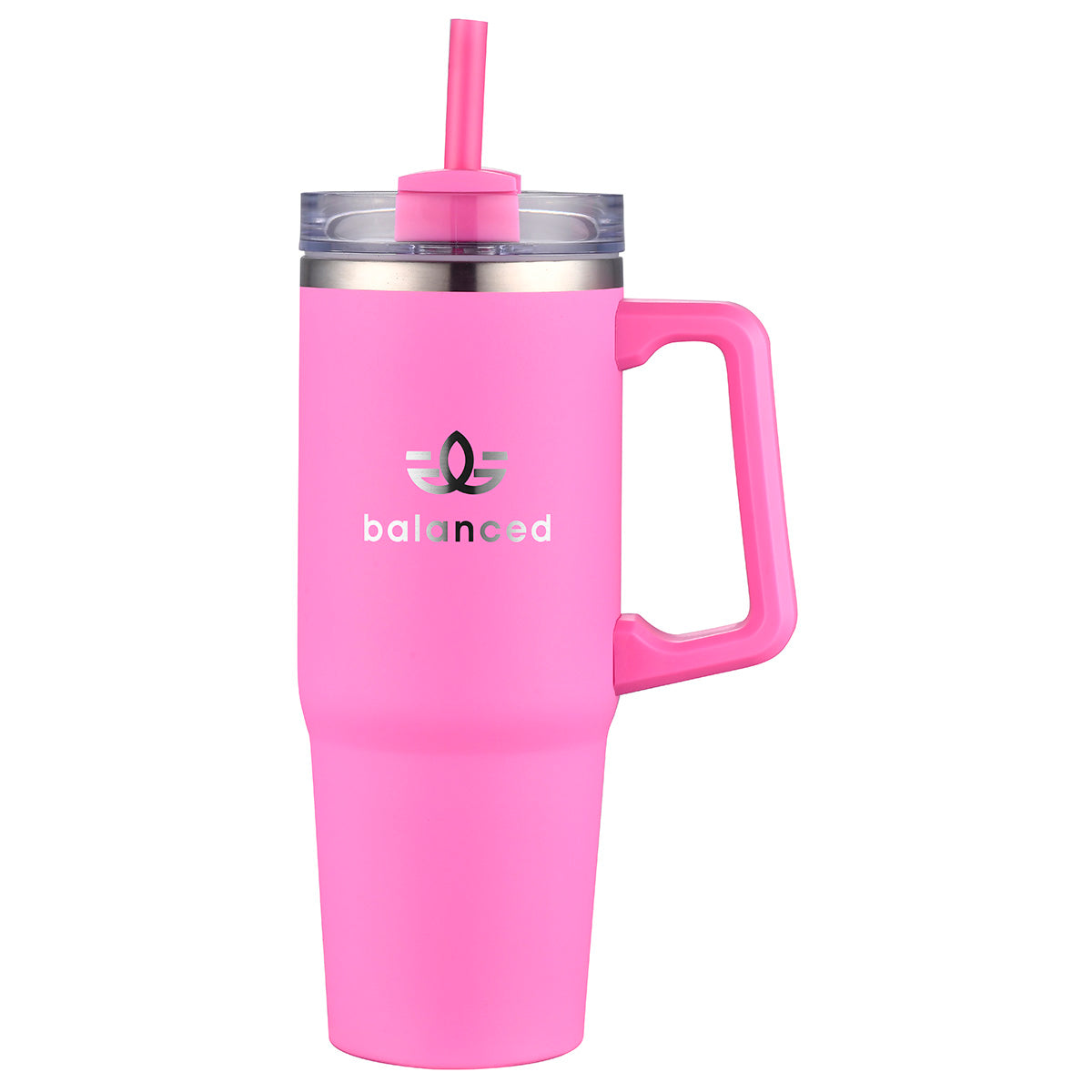 Milo 30 oz Vacuum Insulated Stainless Steel Mug with Straw