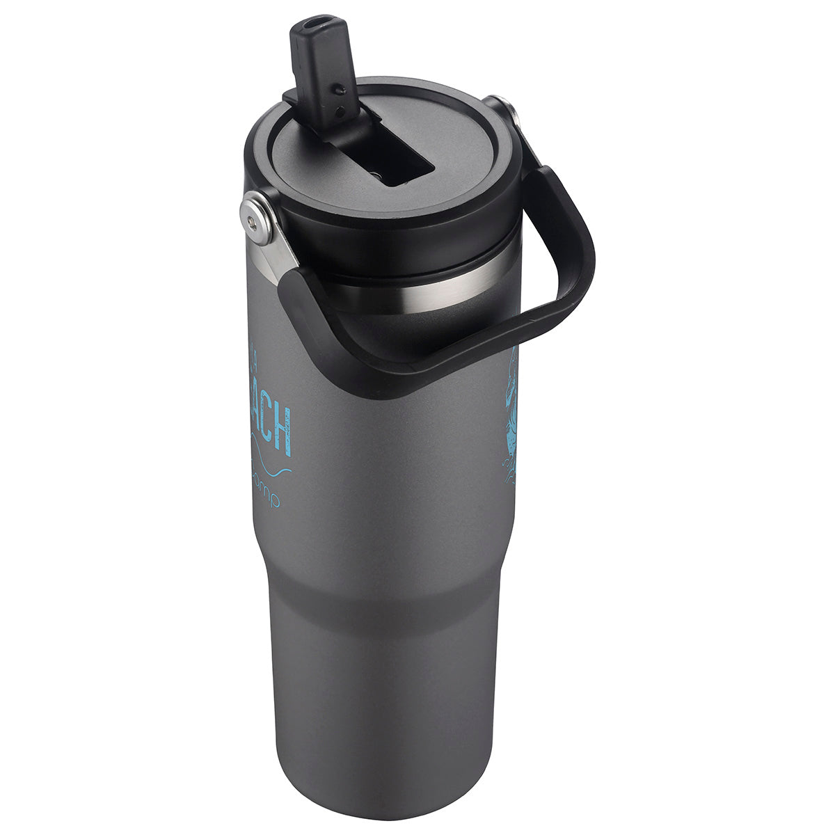 Black Oreno 30 oz Stainless Steel/Polypropylene Travel Tumbler
