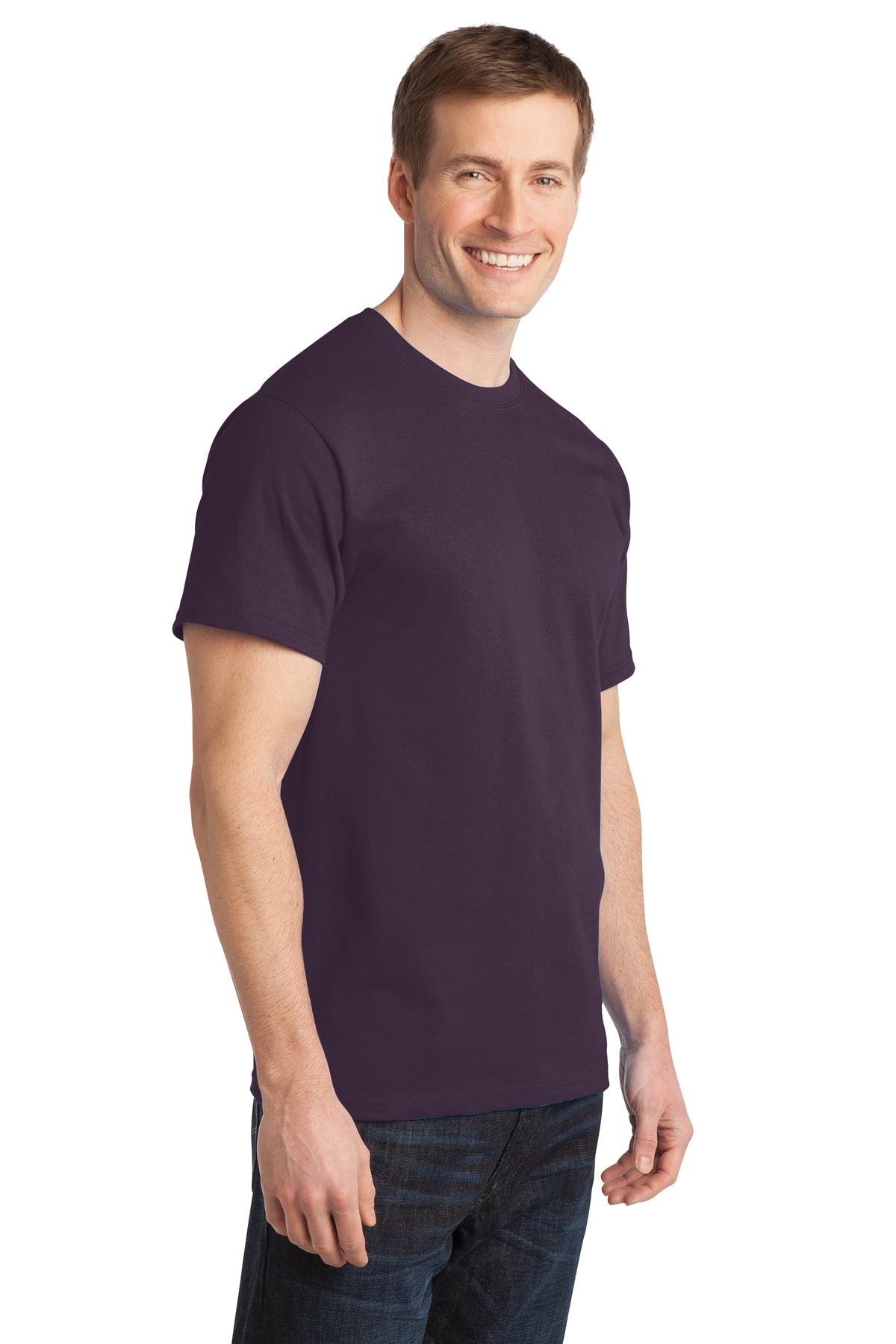 Eggplant Port & Company - Ring Spun Cotton Tee. PC150