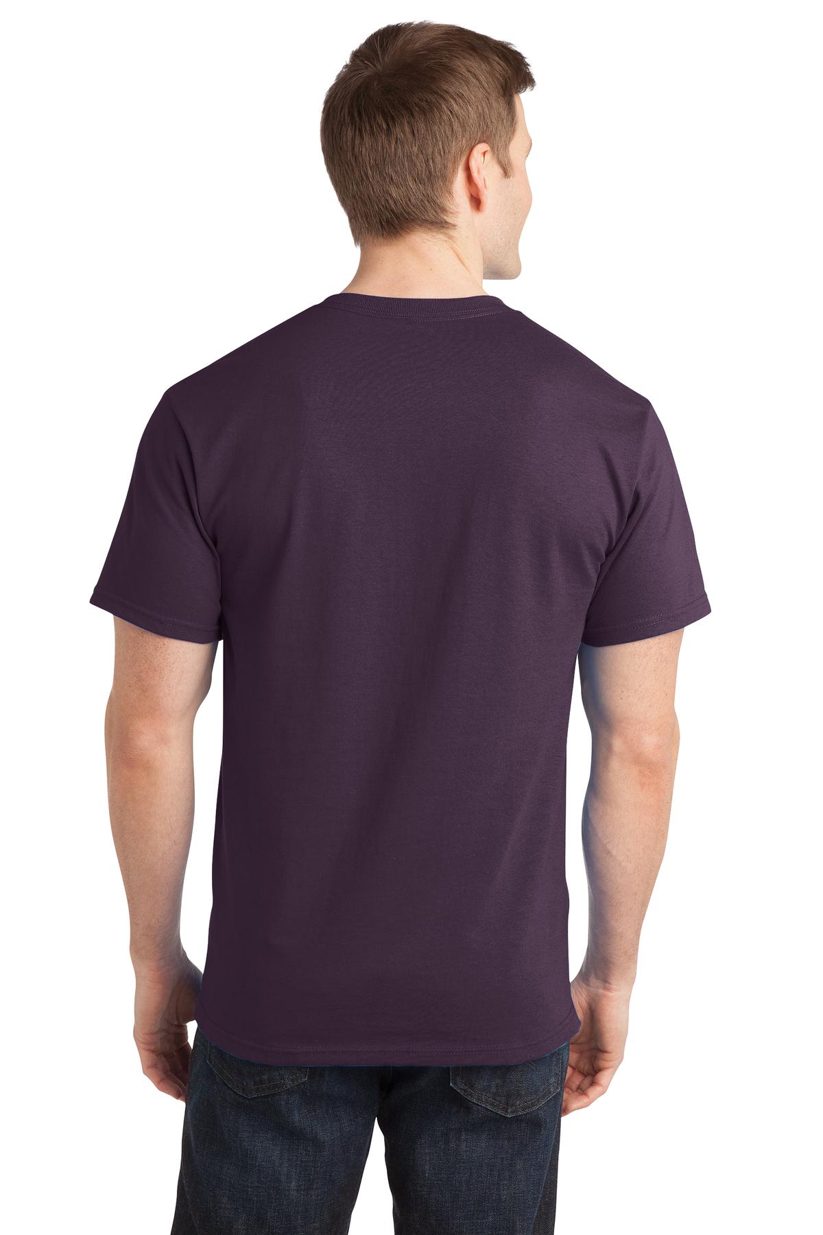 Eggplant Port & Company - Ring Spun Cotton Tee. PC150