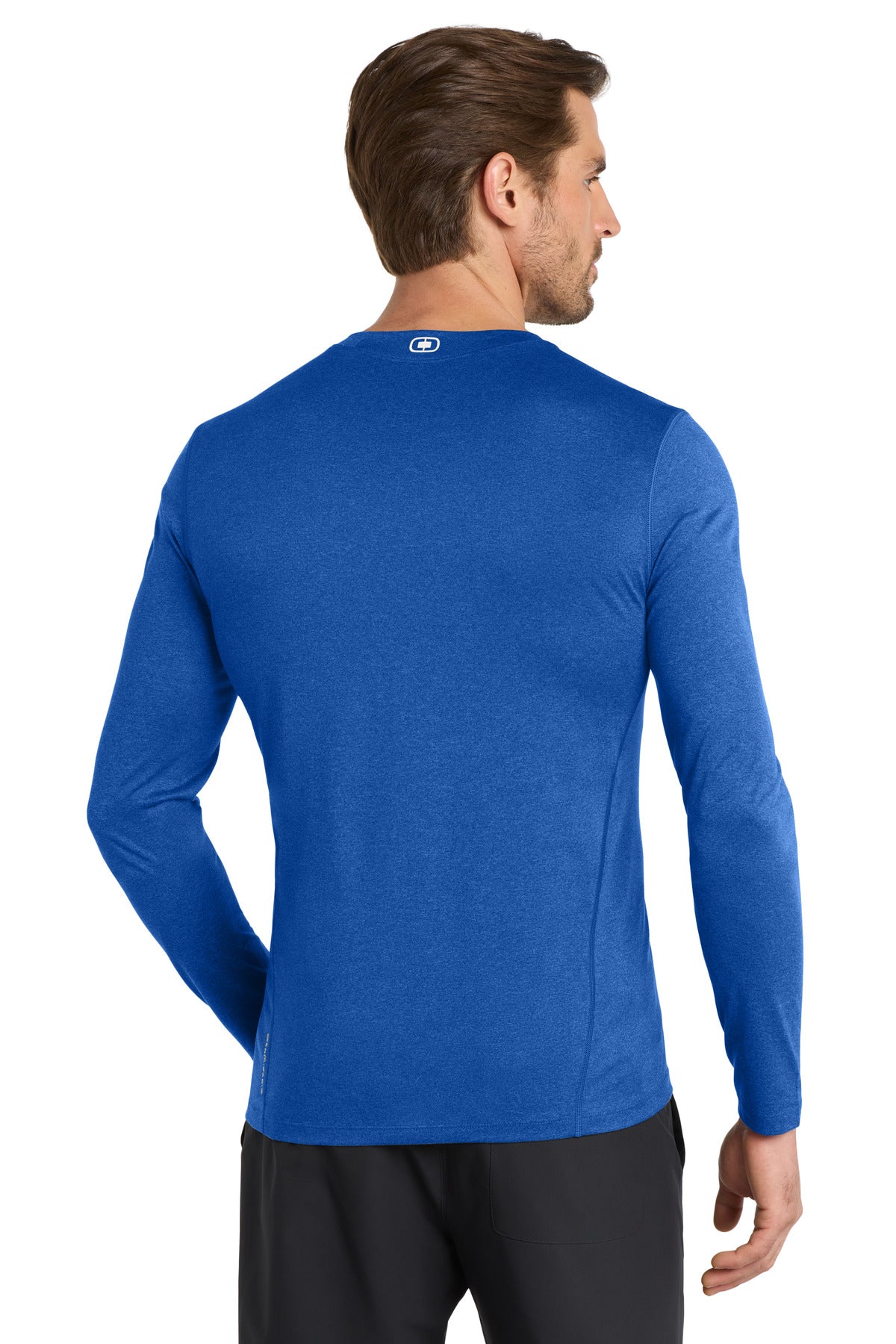 Electric Blue OGIO Long Sleeve Pulse Crew. OE321
