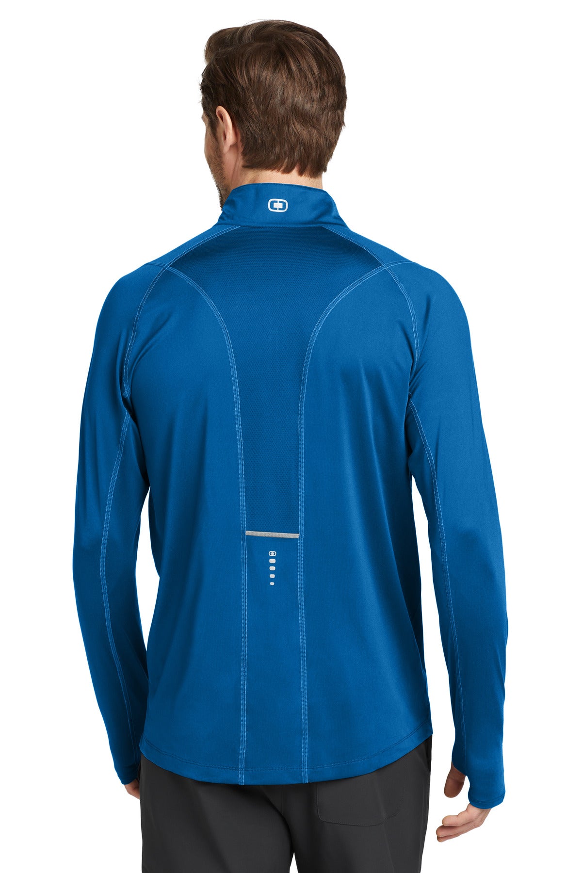 Electric Blue OGIO Nexus 1/4-Zip Pullover. OE335