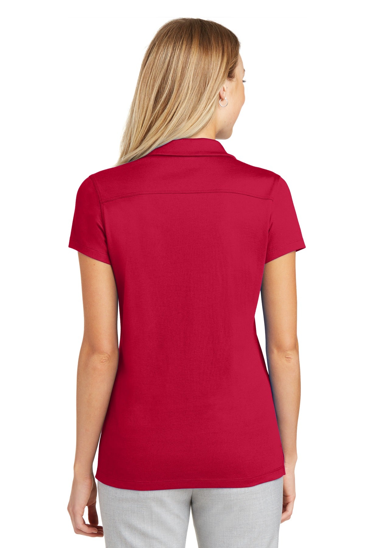 Engine Red Port Authority Women's Rapid Dry Mesh Polo. L573