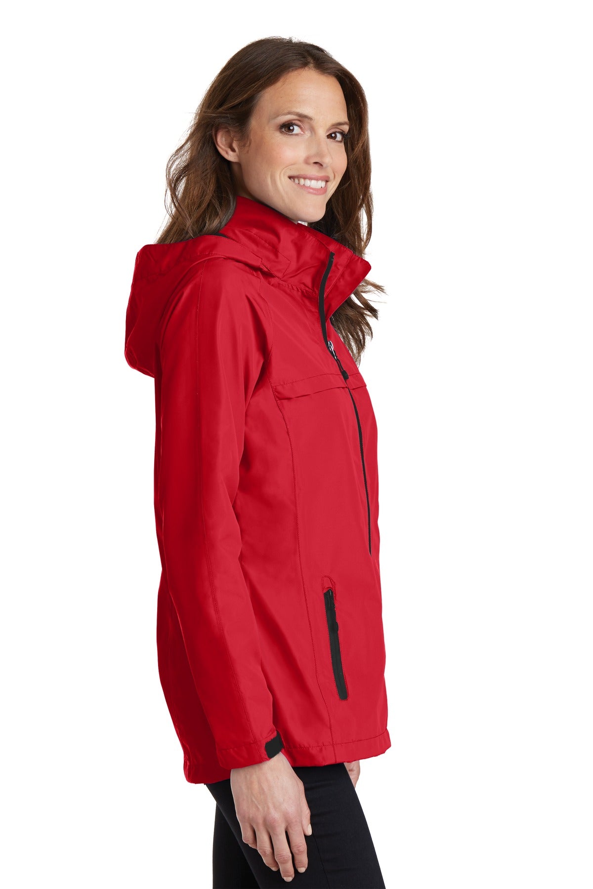Engine Red Port Authority Women's Torrent Waterproof Jacket. L333