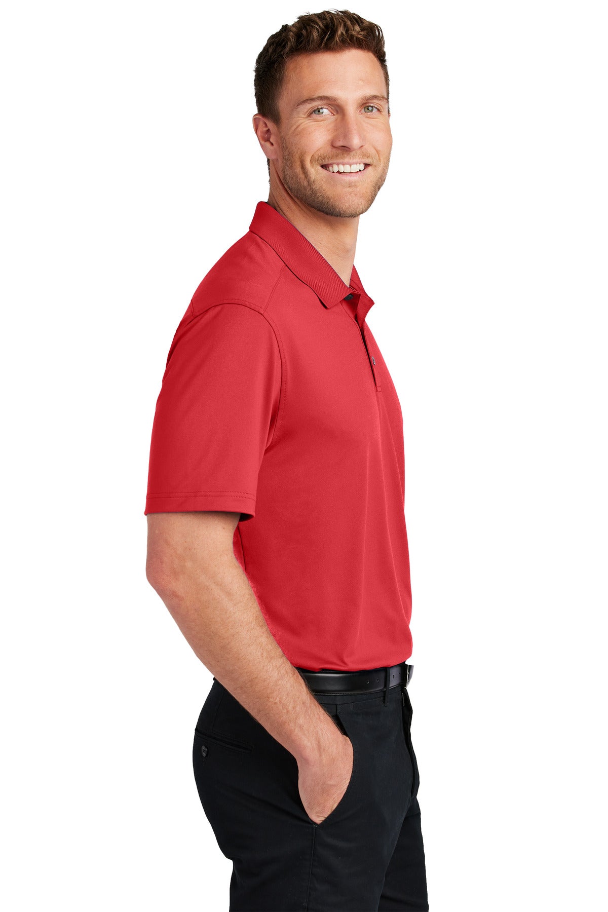 EngineRed Port Authority City Stretch Flat Knit Polo K683