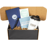 Executive Gift Set with Journal, Tumbler & Super Glide Pen in Black Mailer Box