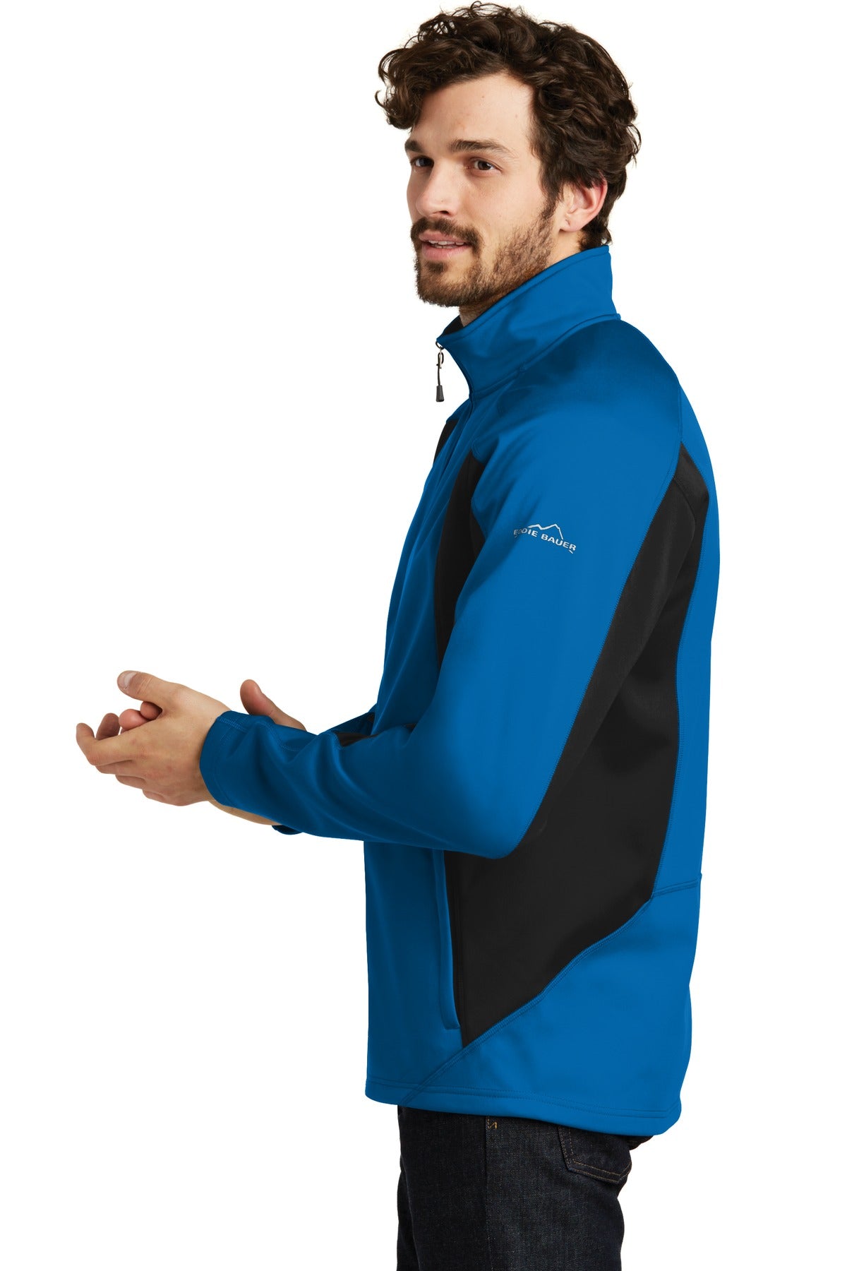 Exped Blue/Blk Eddie Bauer Trail Soft Shell Jacket. EB542