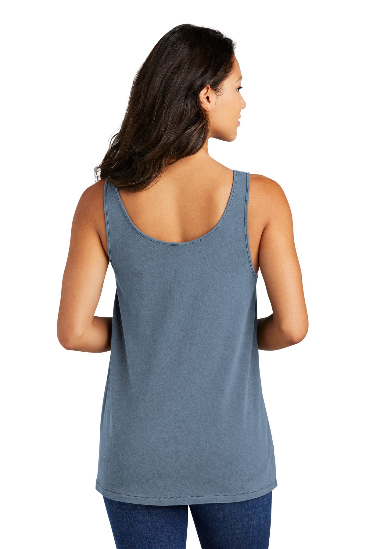 FadedDenim Port & Company Women's Beach Wash Garment-Dyed Tank LPC099TT