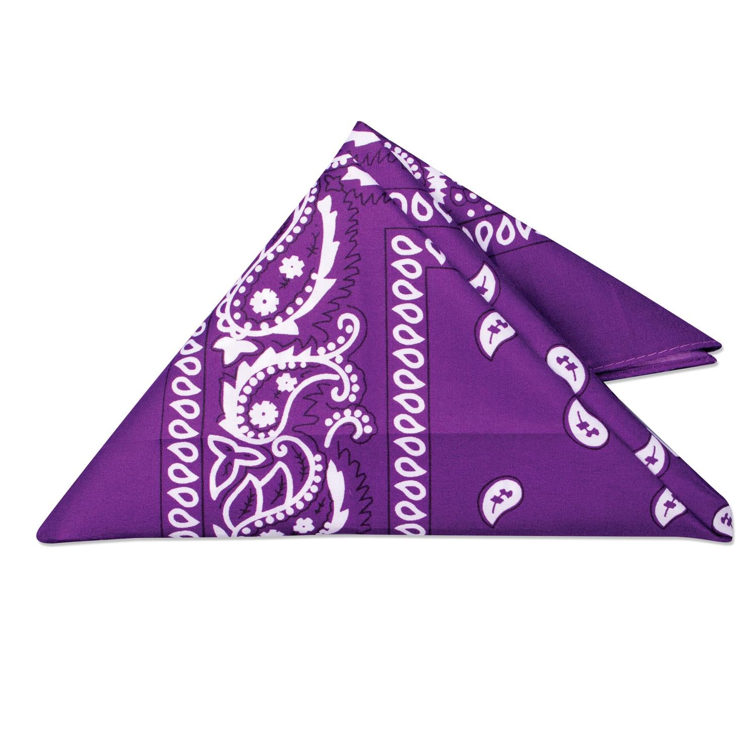 Purple 22" Bandannas (12 Pack)