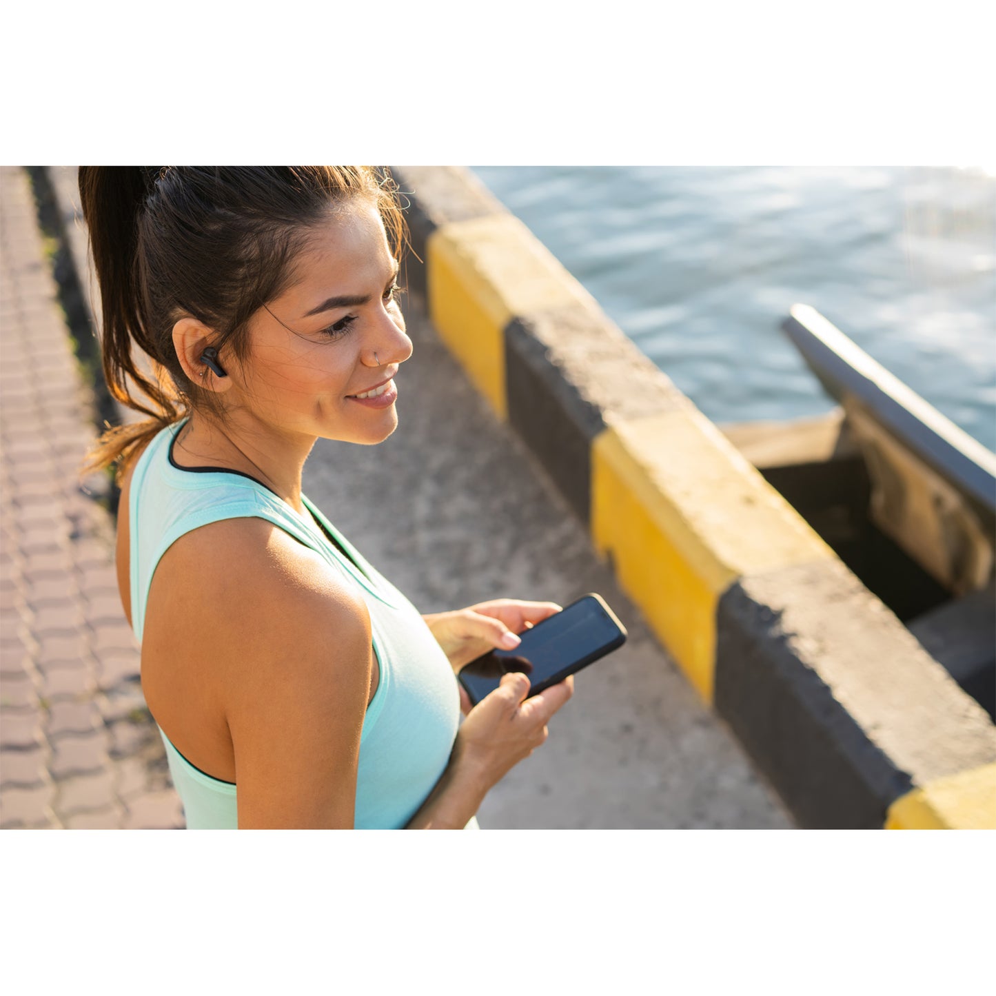 Black iLive™ Truly Wire-Free Earbuds with Active Noise Canceling
