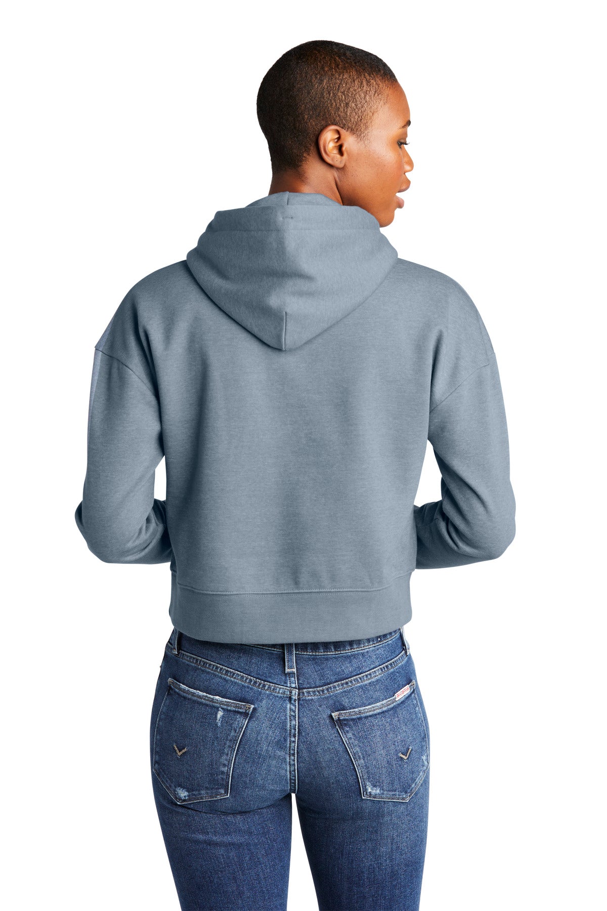 FlntBluHtr District Women's V.I.T. Fleece Hoodie DT6101