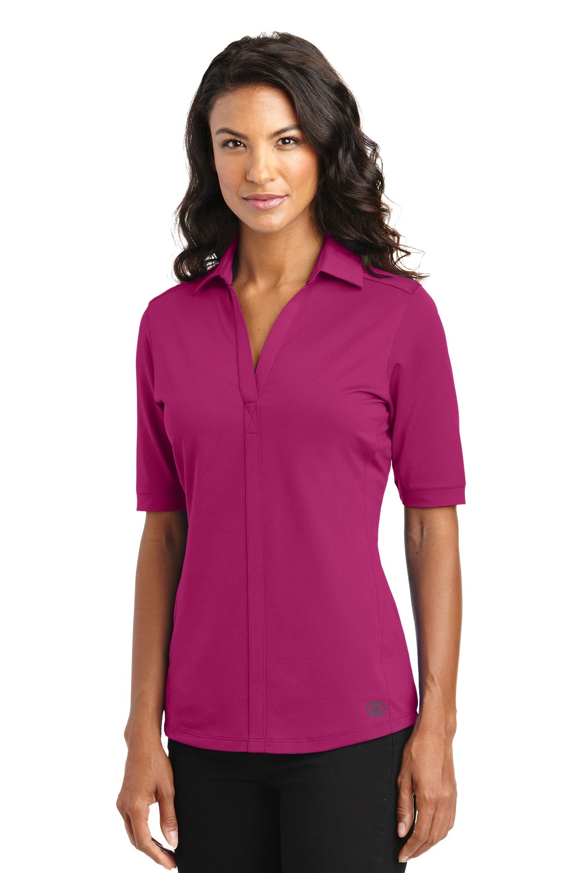 Flush Pink OGIO Women's Metro Polo. LOG130