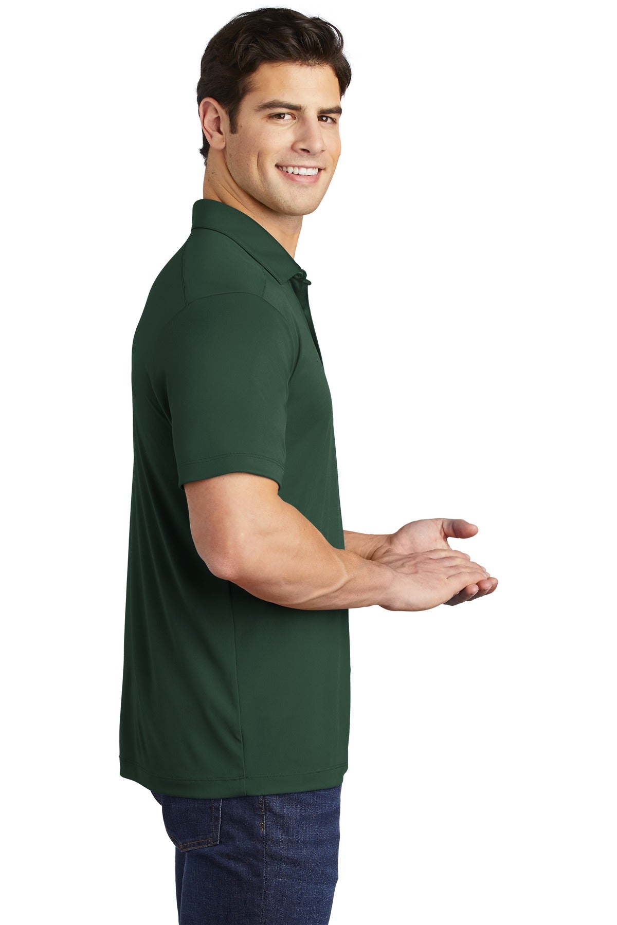 Forest Green Sport-Tek Posi-UV Pro Polo. ST520