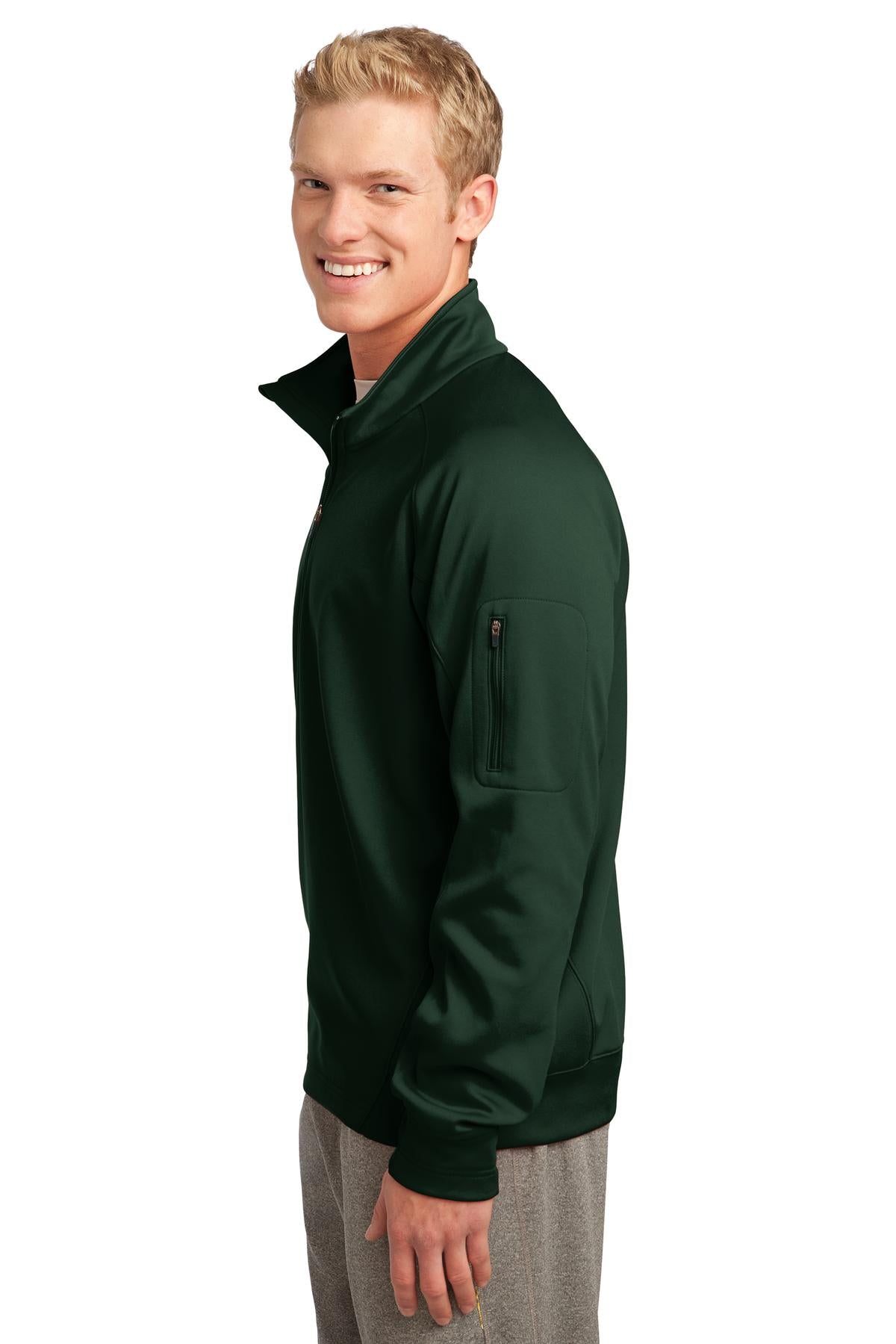 Forest Green Sport-Tek Tech Fleece 1/4-Zip Pullover. F247