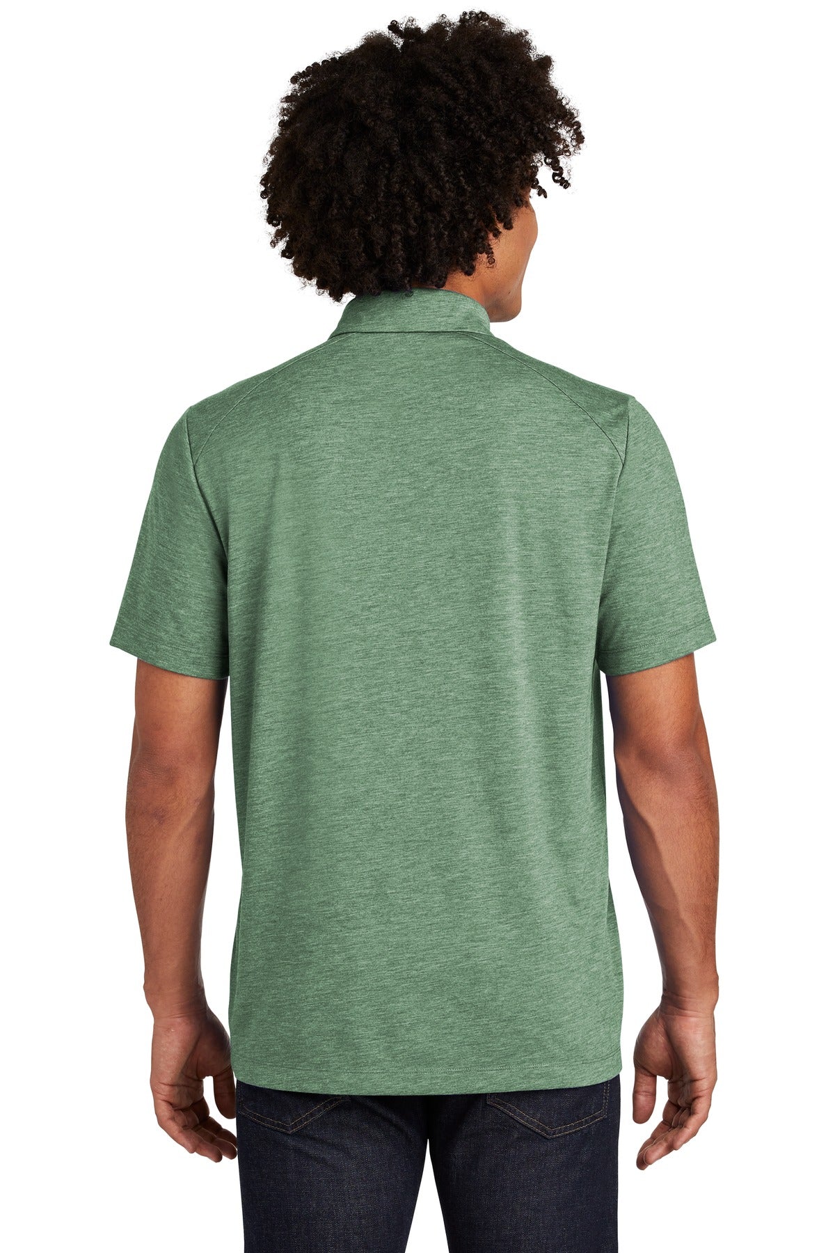 Forest Grn Hth Sport-Tek PosiCharge Tri-Blend Wicking Polo. ST405