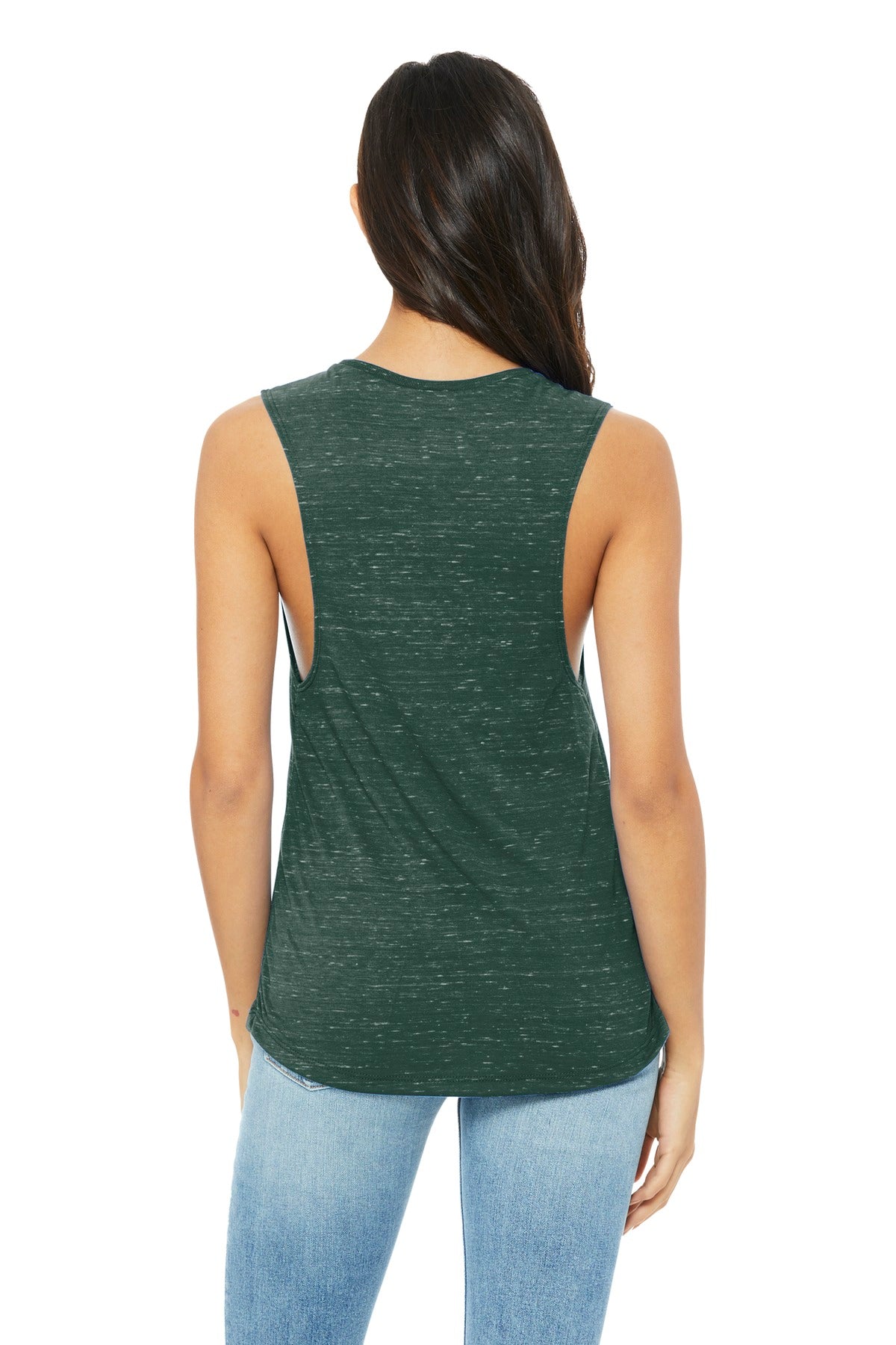 Forest Marble BELLA+CANVAS Women's Flowy Scoop Muscle Tank. BC8803
