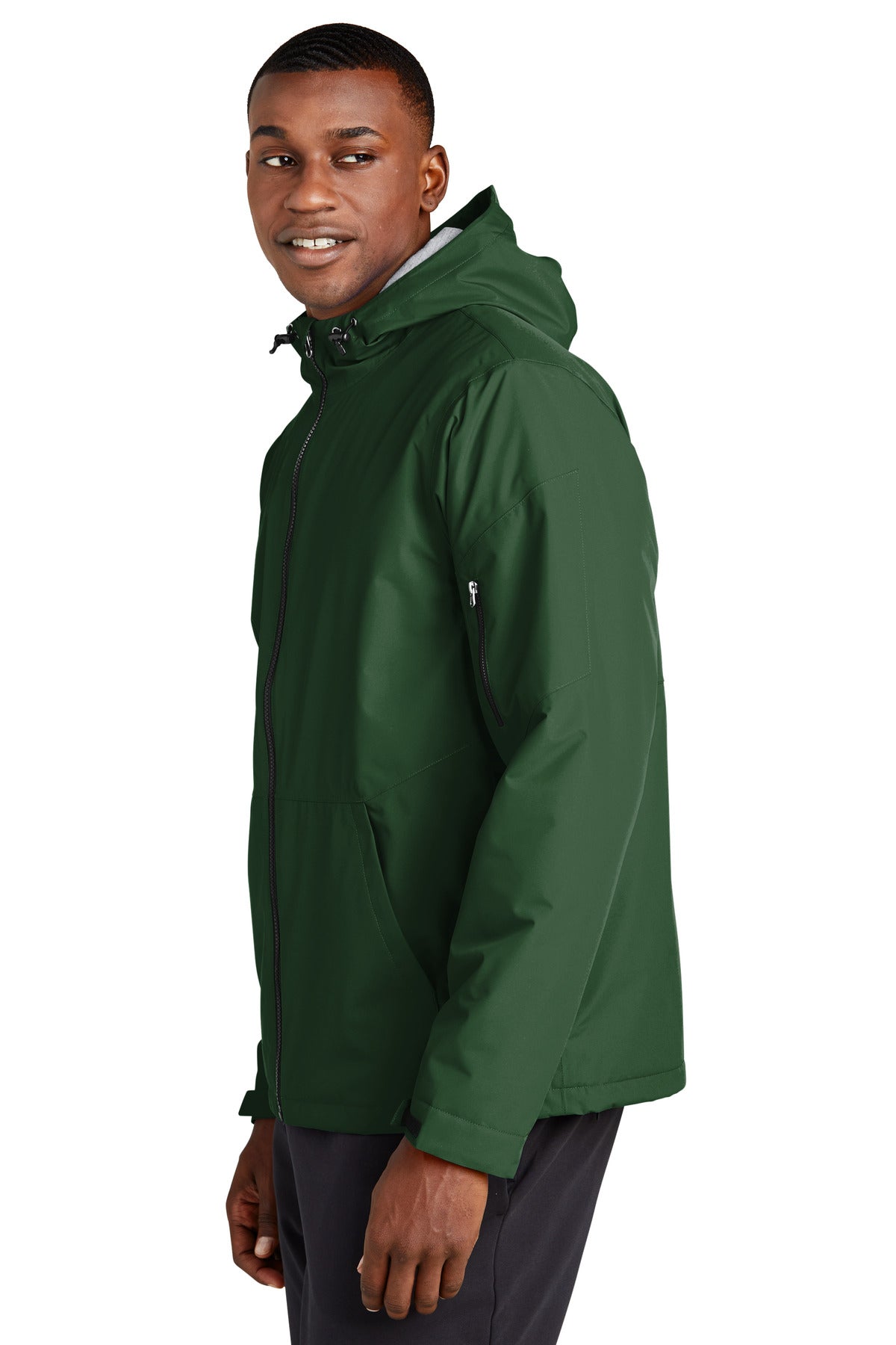 ForestGrn Sport-Tek Waterproof Insulated Jacket JST56