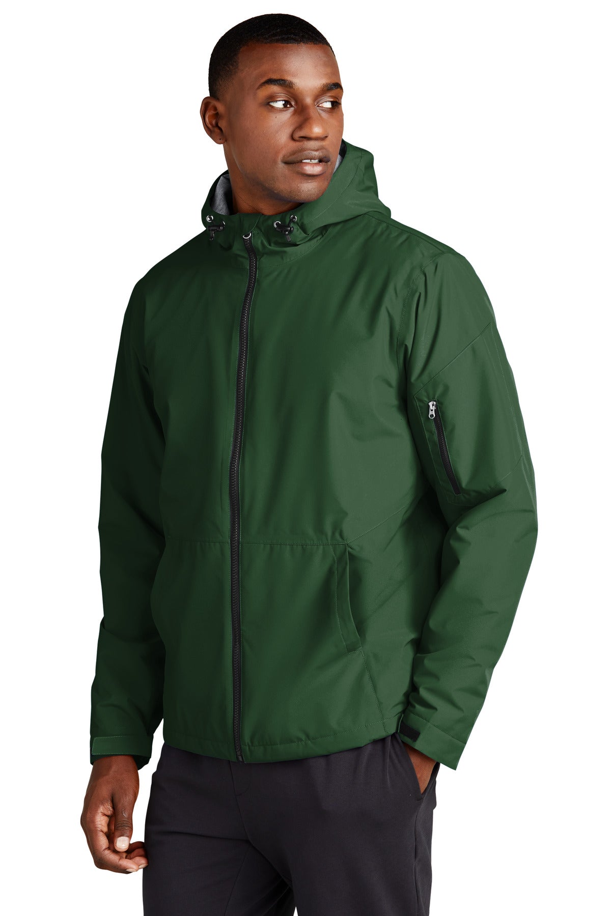 ForestGrn Sport-Tek Waterproof Insulated Jacket JST56