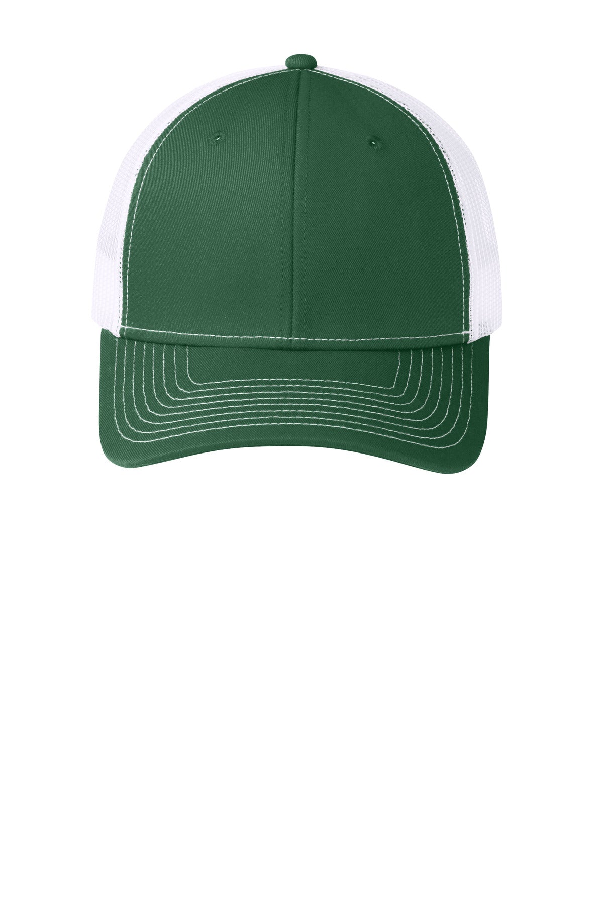 FrGn/White Port Authority Snapback Trucker Cap. C112