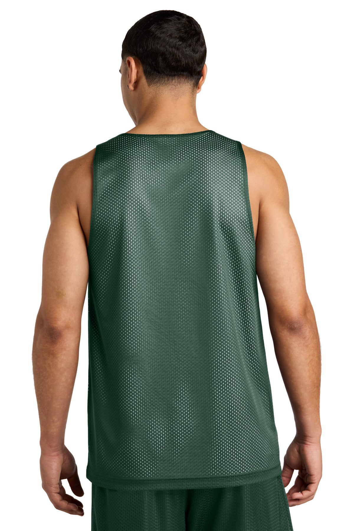 FrGn/White Sport-Tek PosiCharge Reversible Mesh Tank ST5000