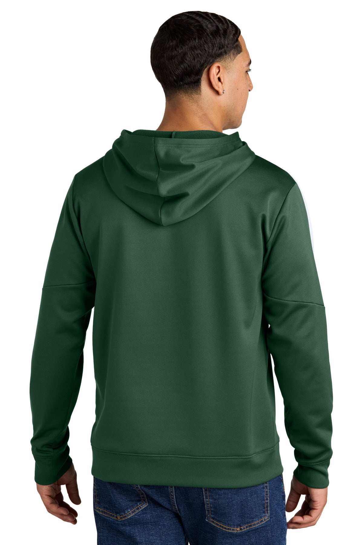 FrGn/White Sport-Tek Sport-Wick Fleece United Pullover Hoodie ST255