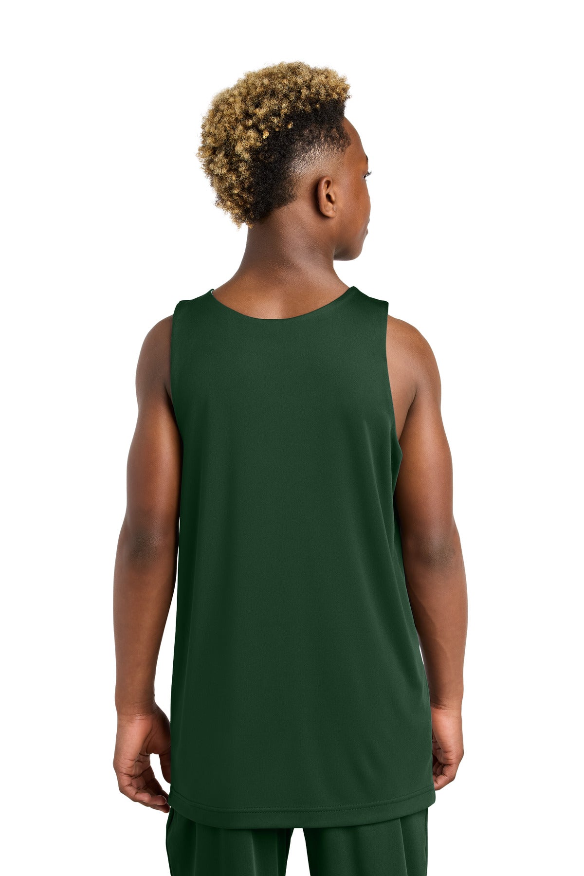 FrGn/White Sport-Tek Youth PosiCharge Competitor Rev Tank YST551