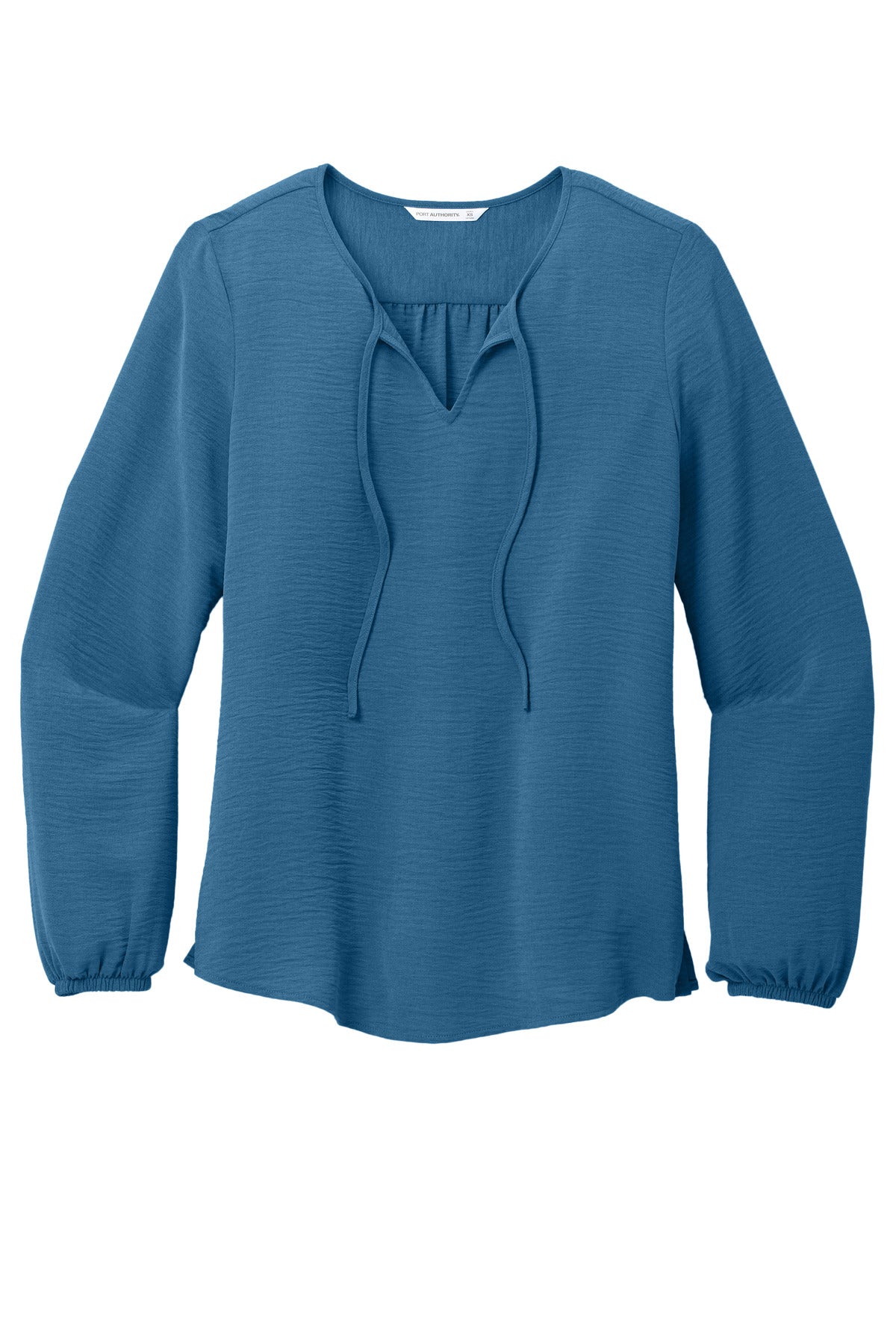 Front View of AegeanBlue Port Authority Women's Textured Crepe Blouse LW714