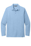 Front View of AllureHthr TravisMathew Oceanside Heather Long Sleeve Polo TM1MZ343