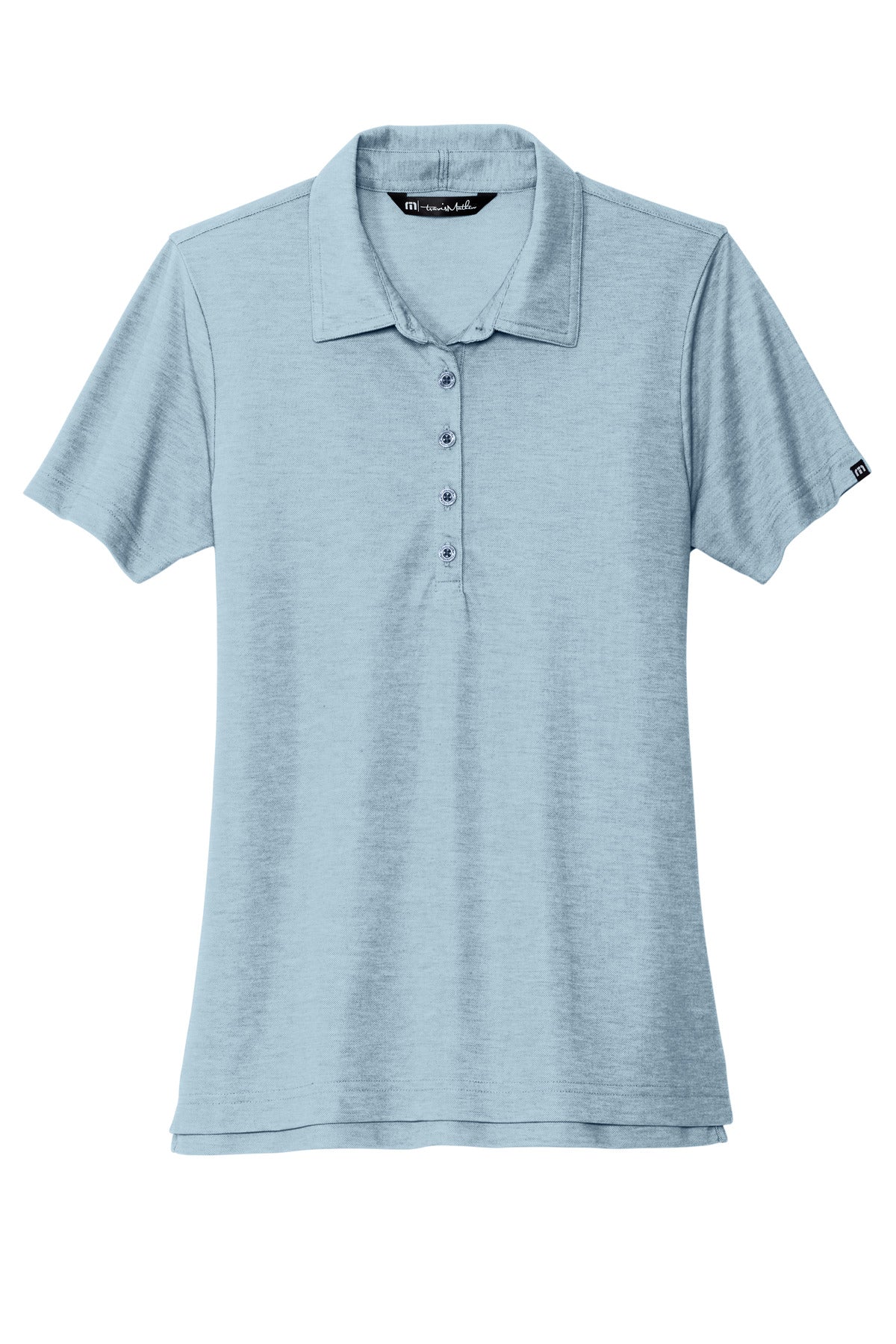 Front View of AllureHthr TravisMathew Women's Oceanside Heather Polo TM1WW002