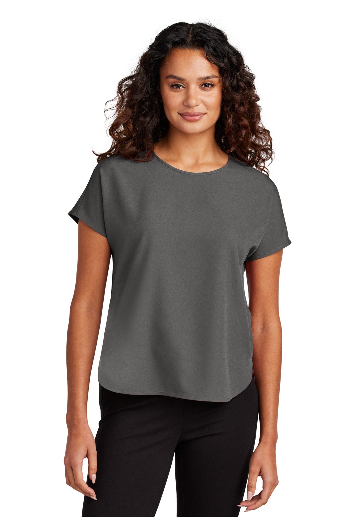 Front View of AnchorGrey Mercer+Mettle Women's Stretch Crepe Crew MM2015