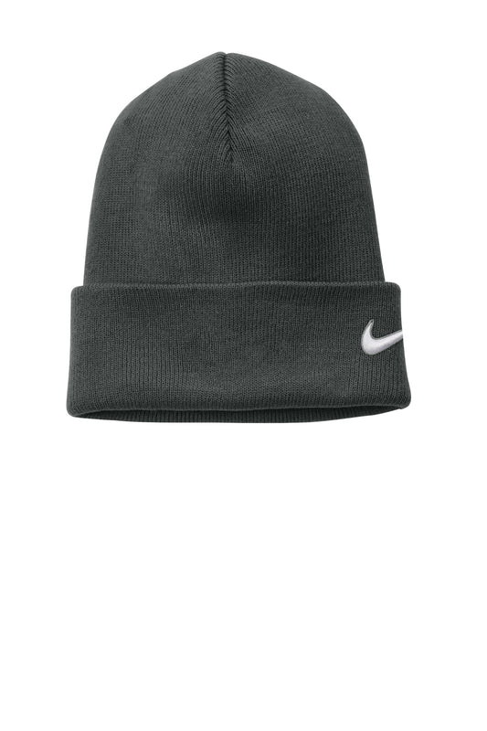 Front View of Anthracite Nike Team Cuffed Beanie NKFB6539