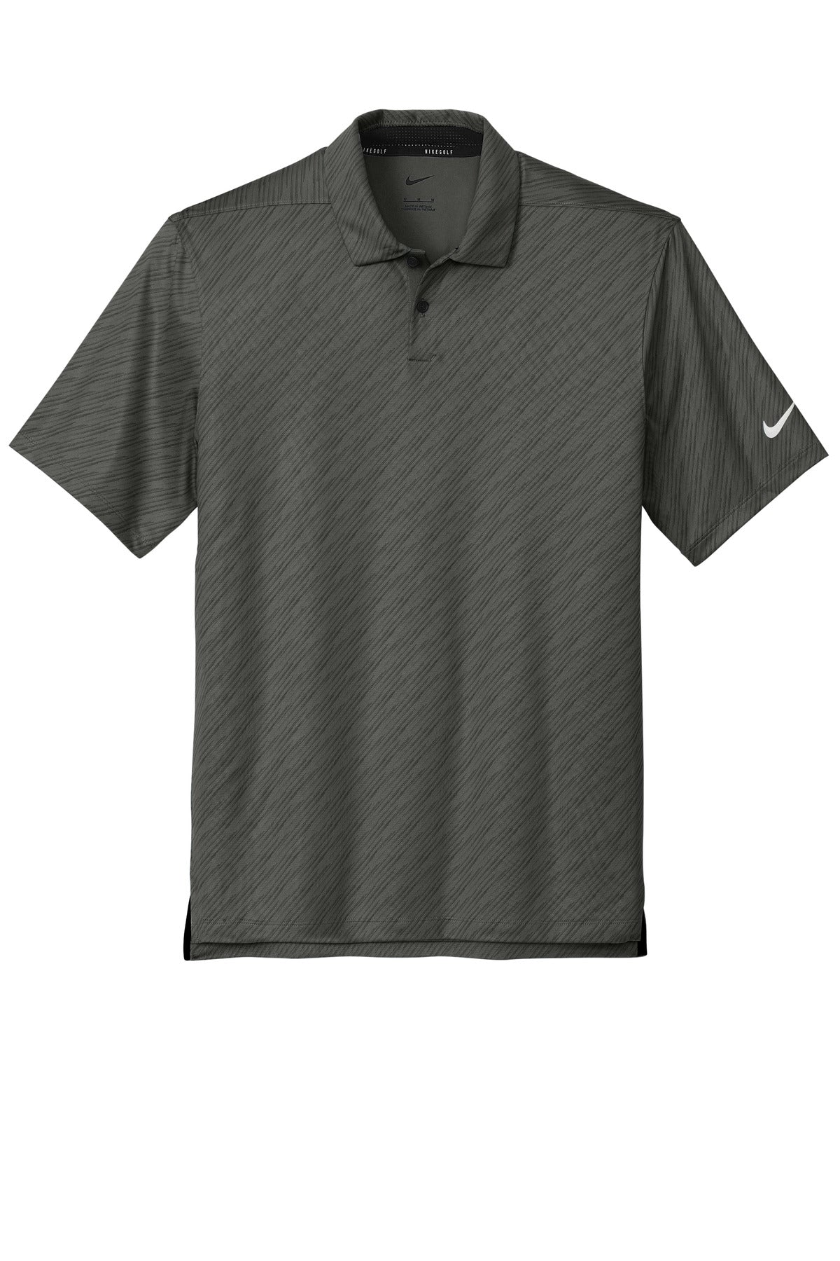 Front View of Anthracite Nike Vapor Dash Polo NKDX6688