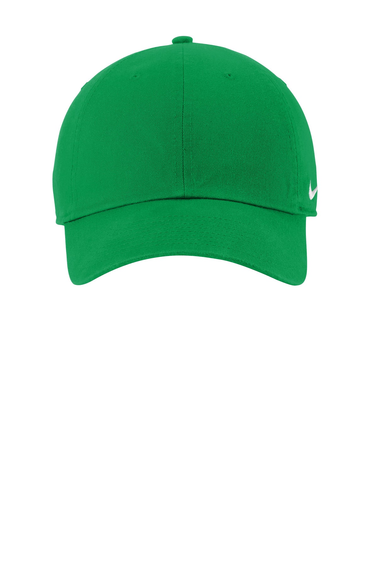 Front View of AppleGreen Nike Heritage Cotton Twill Cap NKFB5677