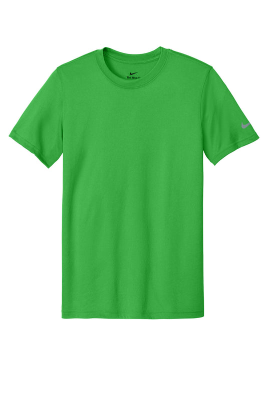 Front View of AppleGreen Nike Swoosh Sleeve rLegend Tee NKDX8730