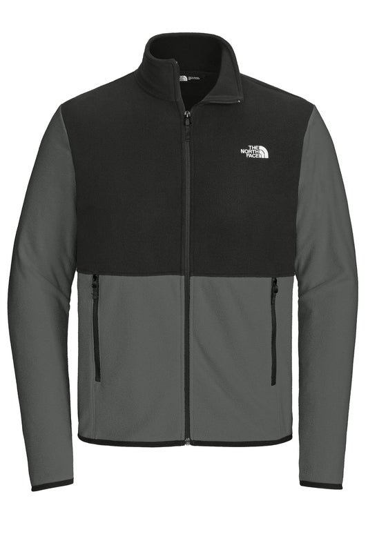Front View of AsGy/TNFBk The North Face Glacier Full-Zip Fleece Jacket NF0A7V4J