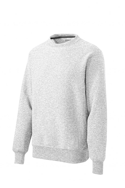 Front View of Ath Heather Sport-Tek Super Heavyweight Crewneck Sweatshirt. F280