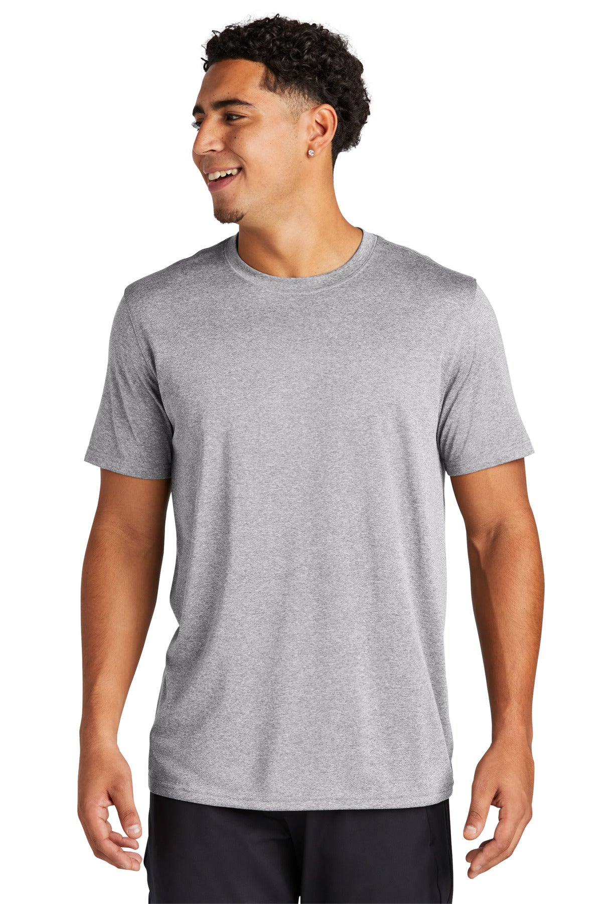 Front View of AthlHthr Sport-Tek Echo Tee ST760