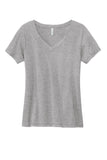 Front View of AthlHthr Volunteer Knitwear Women's Daily V-Neck Tee LVL45V