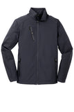 Front View of Batlshp Grey Port Authority Welded Soft Shell Jacket. J324
