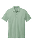 Front View of BerylGrnHt TravisMathew Coto Performance Polo. TM1MU410