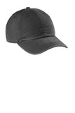 Front View of Black Carhartt Cotton Canvas Cap CT103938